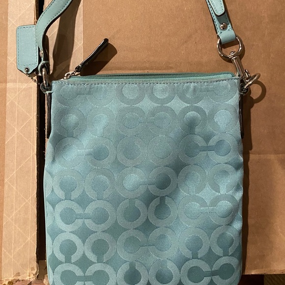 TEAL COACH SATCHEL - Picture 6 of 8